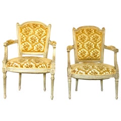 Pair of Louis XVI Style Armchairs