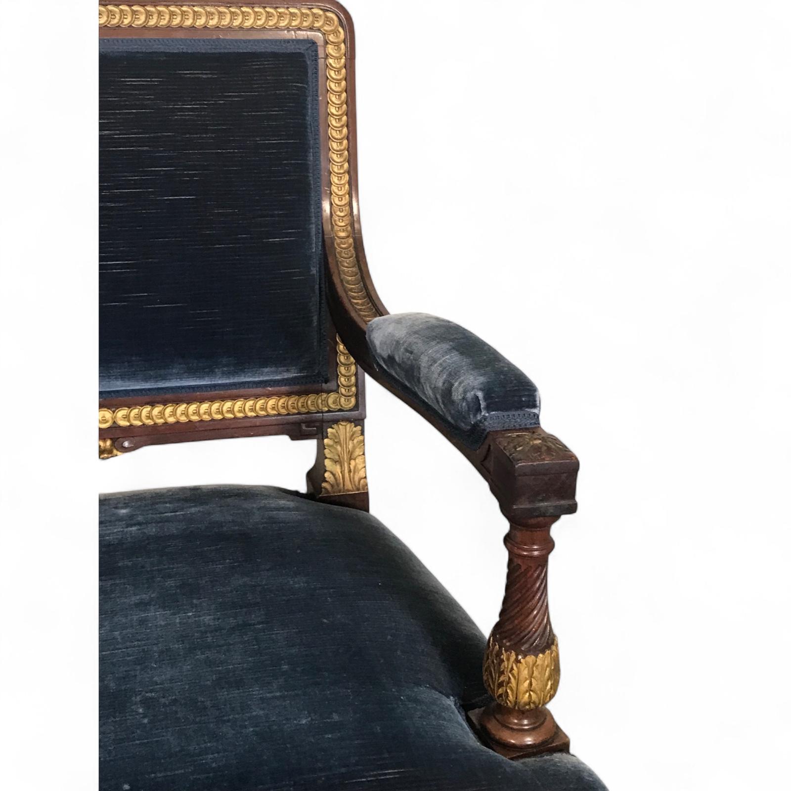 Coppia di poltrone in stile Luigi XVI, Francia, XIX secolo In condizioni buone in vendita a Leimen, DE