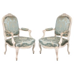Pair of Louis XVI style Armchairs, France circa 1890