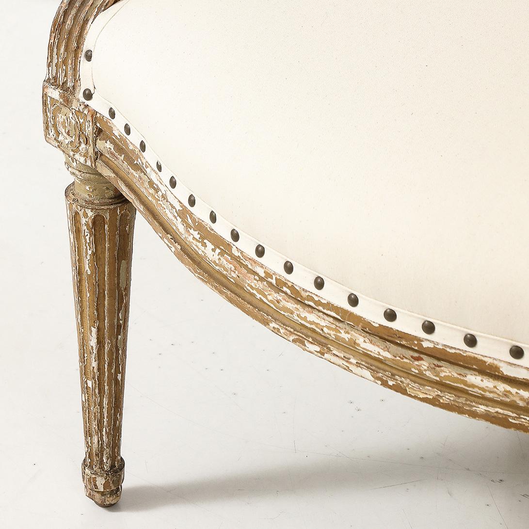 XIXe siècle Paire de fauteuils de style Louis XVI, fin du 19e siècle en vente