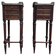 Pair of Louis XVI style bedside tables