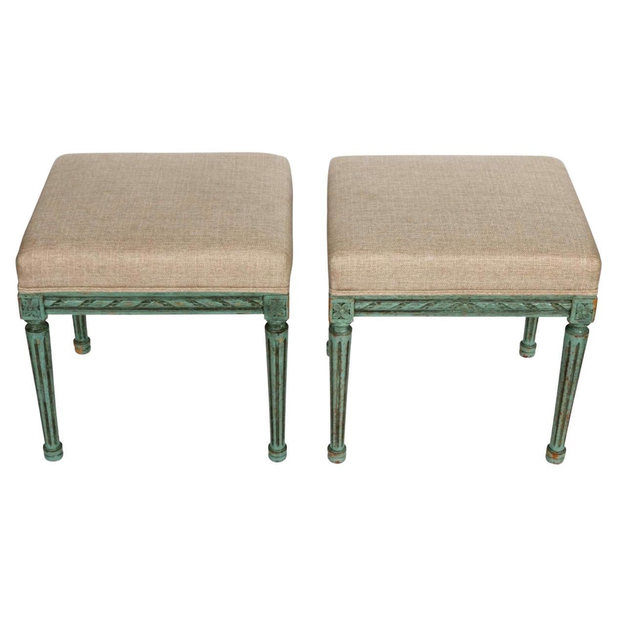 Pair of Louis XVI Style Benches