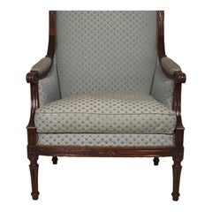 Paire de fauteuils Bergère de style Louis XVI, France 1860-80