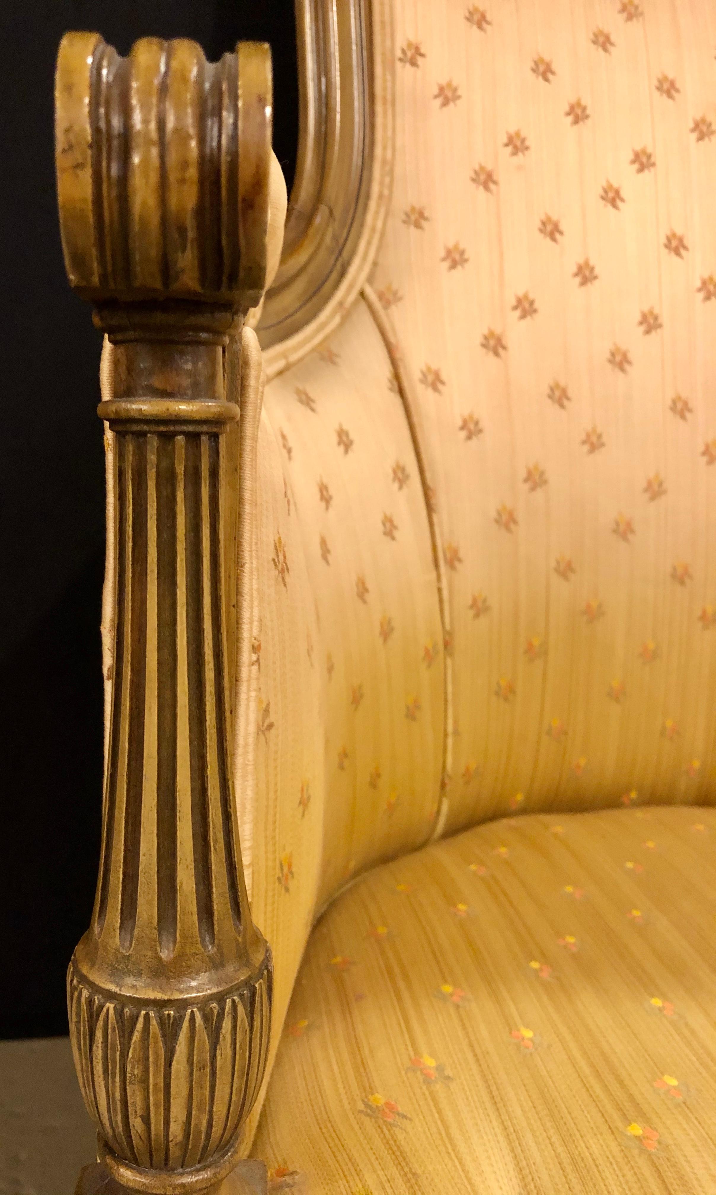 Pair of Louis XVI Style Bergère Chairs, Armchairs 3