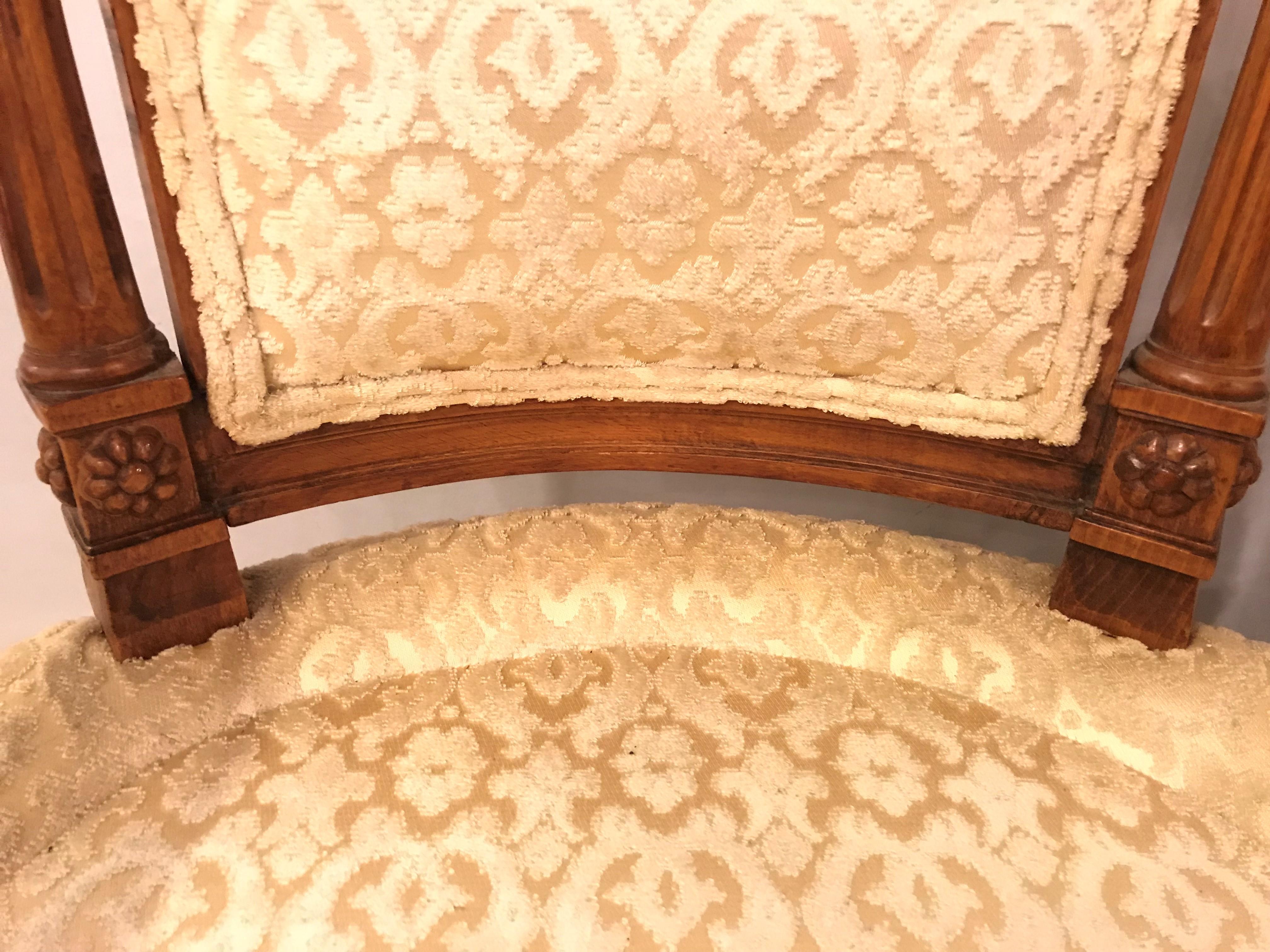 Pair of Louis XVI Style Bergere Chairs or Armchairs 5