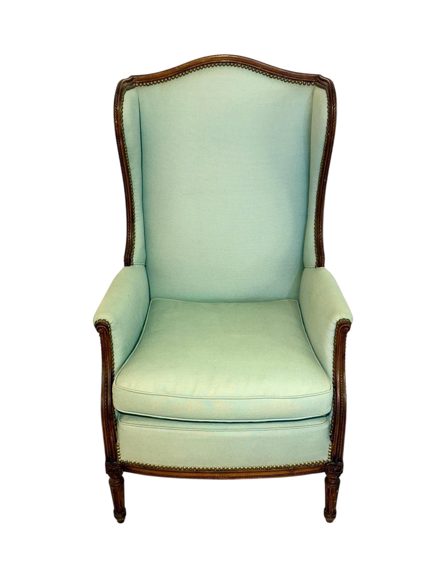 Paar Bergères à Oreilles im Louis-XVI-Stil, 19. Jahrhundert im Angebot 5