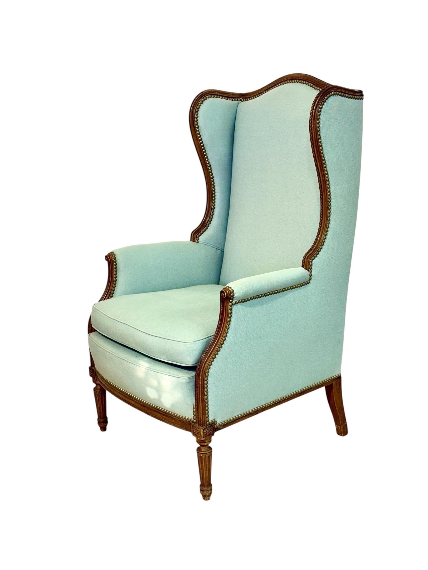 Paar Bergères à Oreilles im Louis-XVI-Stil, 19. Jahrhundert im Zustand „Gut“ im Angebot in LA CIOTAT, FR