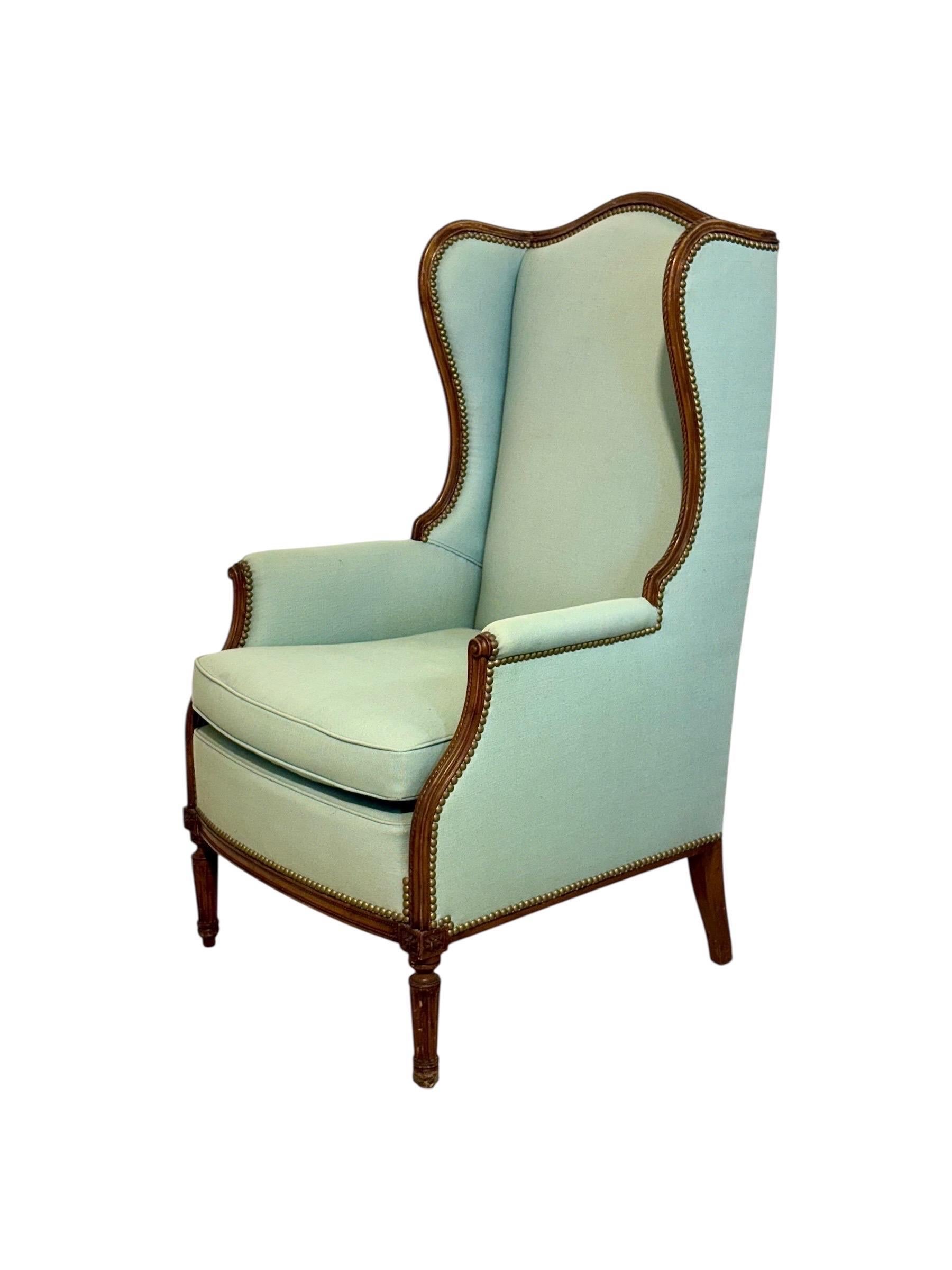 Paar Bergères à Oreilles im Louis-XVI-Stil, 19. Jahrhundert im Angebot 2