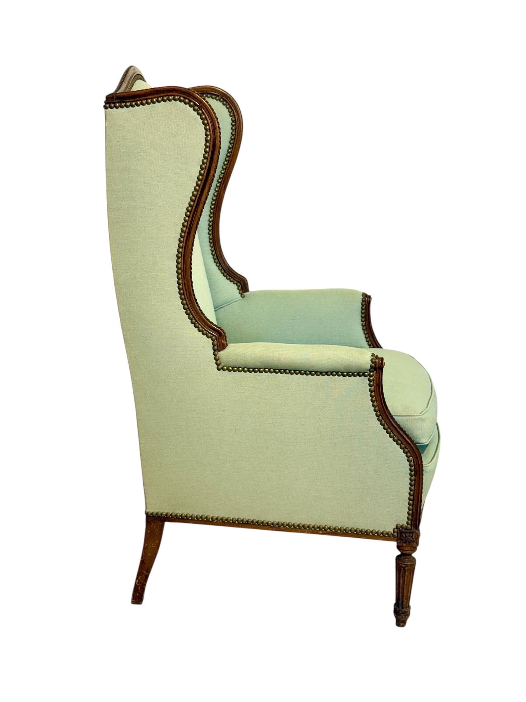 Paar Bergères à Oreilles im Louis-XVI-Stil, 19. Jahrhundert im Angebot 4
