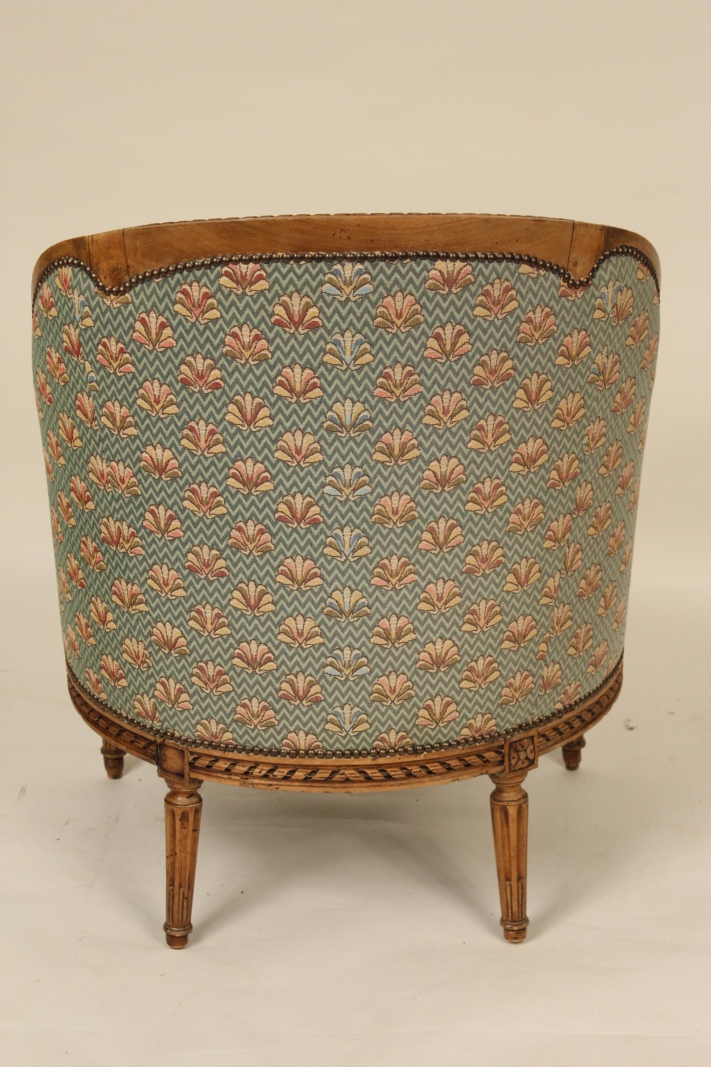 Upholstery Pair of Louis XVI Style Bergères