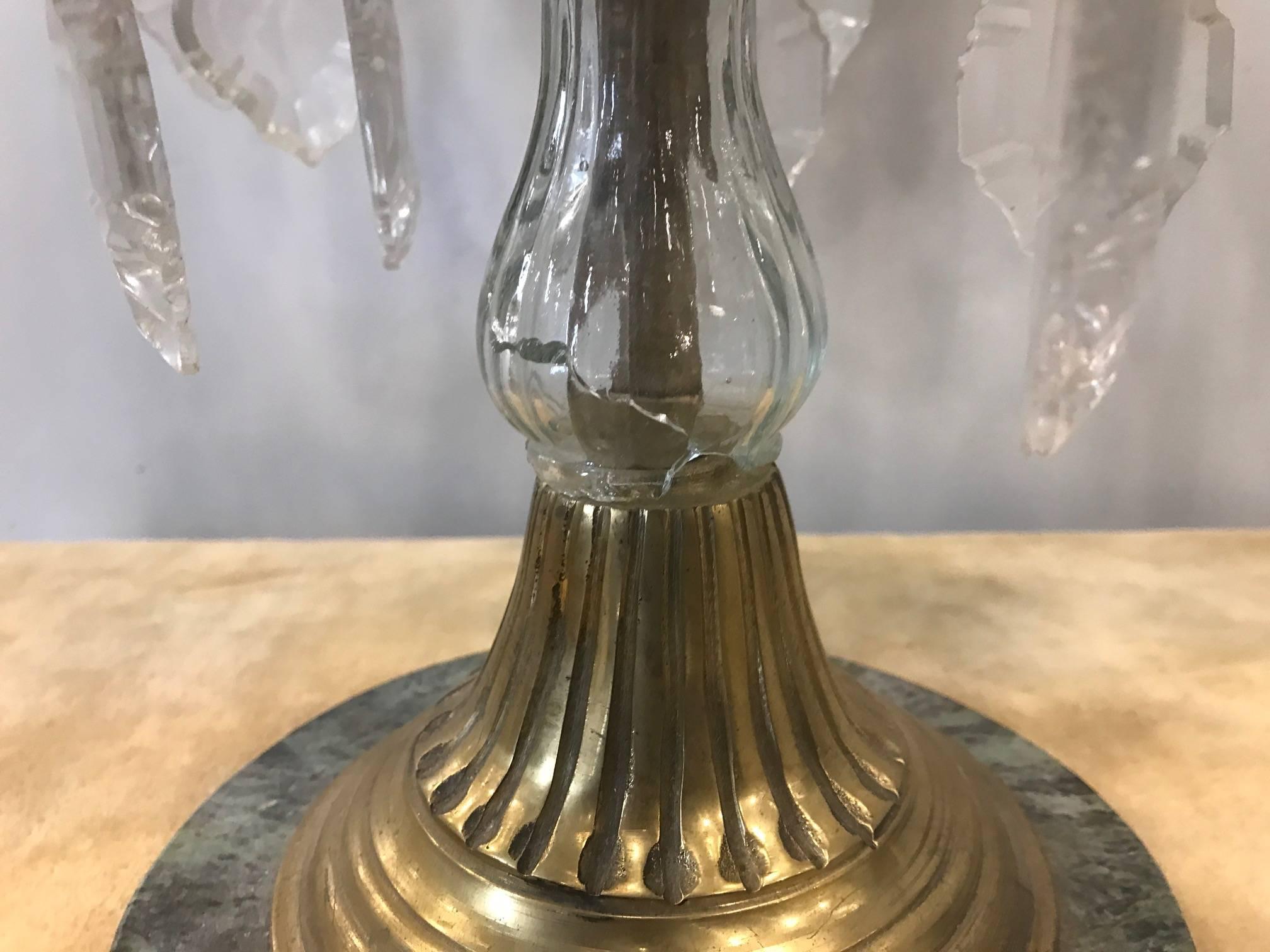 Pareja de Candelabros de Bronce Estilo Luis XVI en venta 1