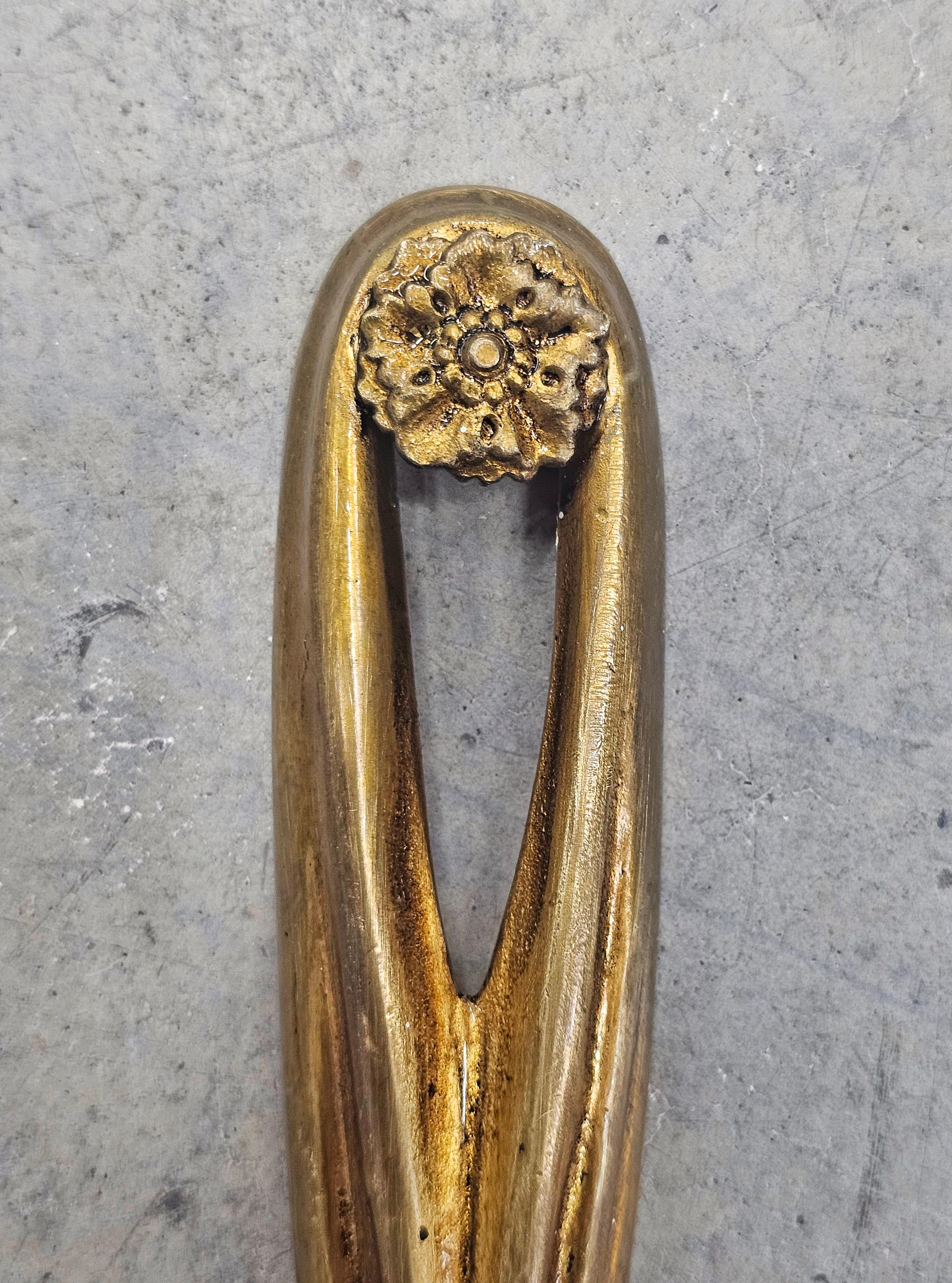 Coppia di sconsigliere in bronzo con nodo e nappe in stile Luigi XVI, Francia, anni '40 in vendita 2