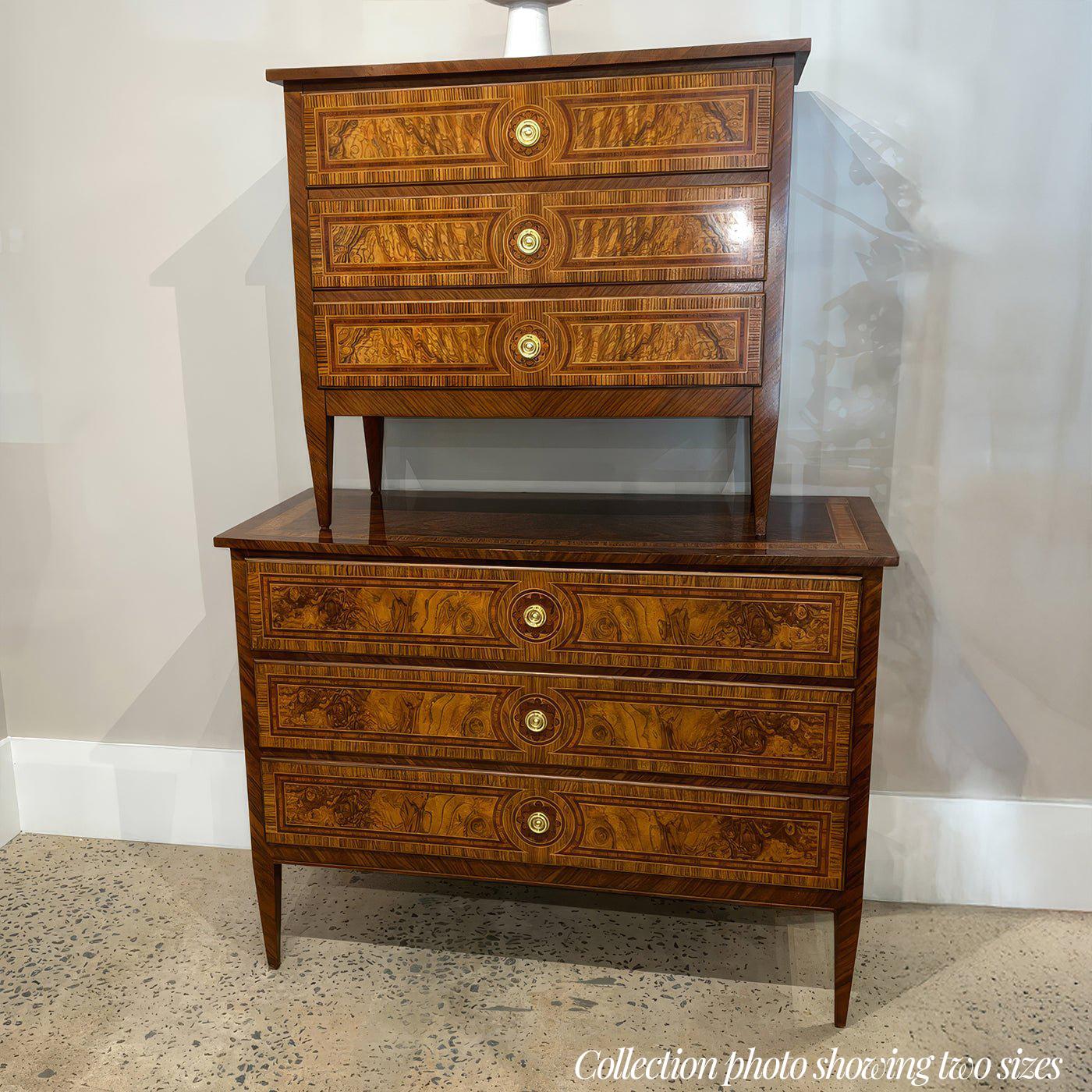 Paire de coffres en broussin de style Louis XVI en vente 3