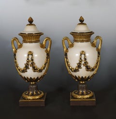 Pair of Louis XVI style Cassolettes attr. to H. Vian, France, circa 1890