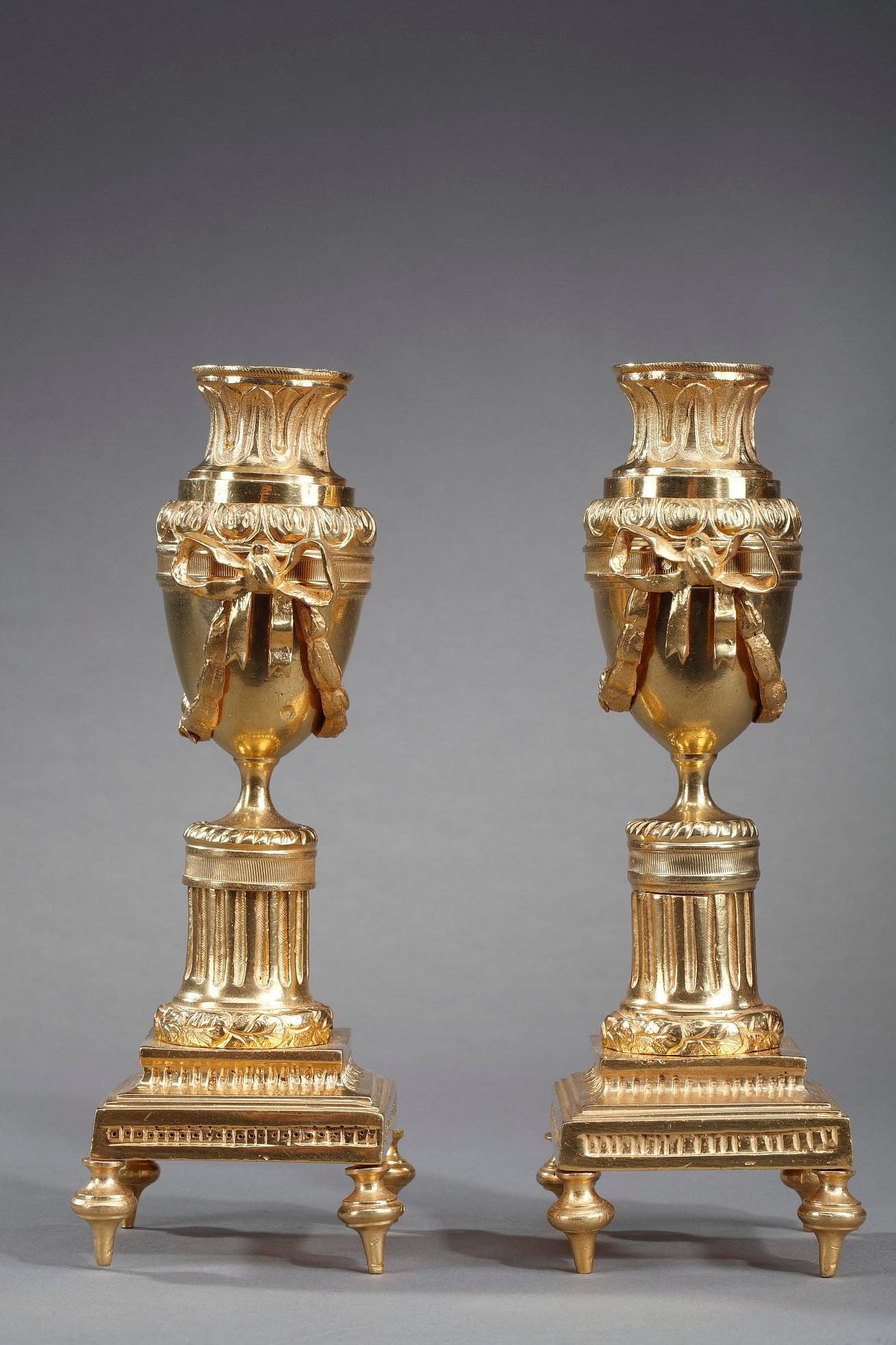 French Pair of Louis XVI Style Cassolettes