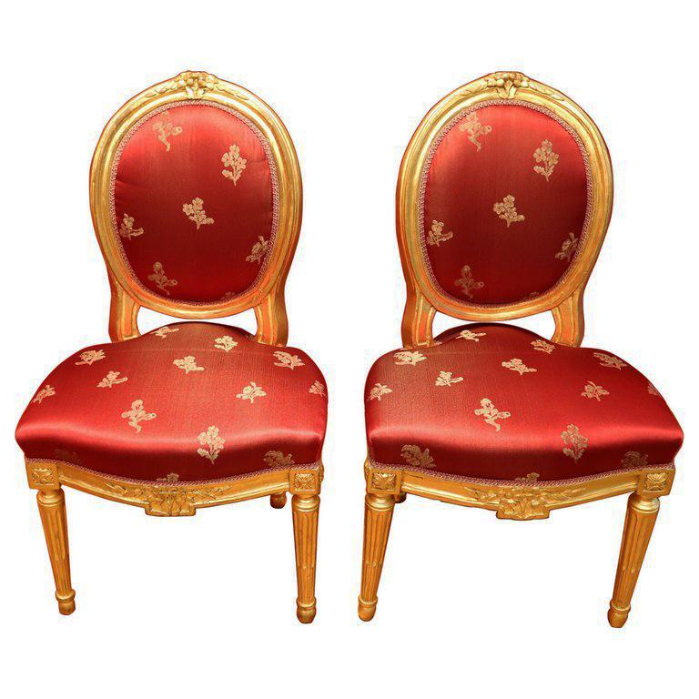 Pair of Louis XVI Style Chair French, 18th Century