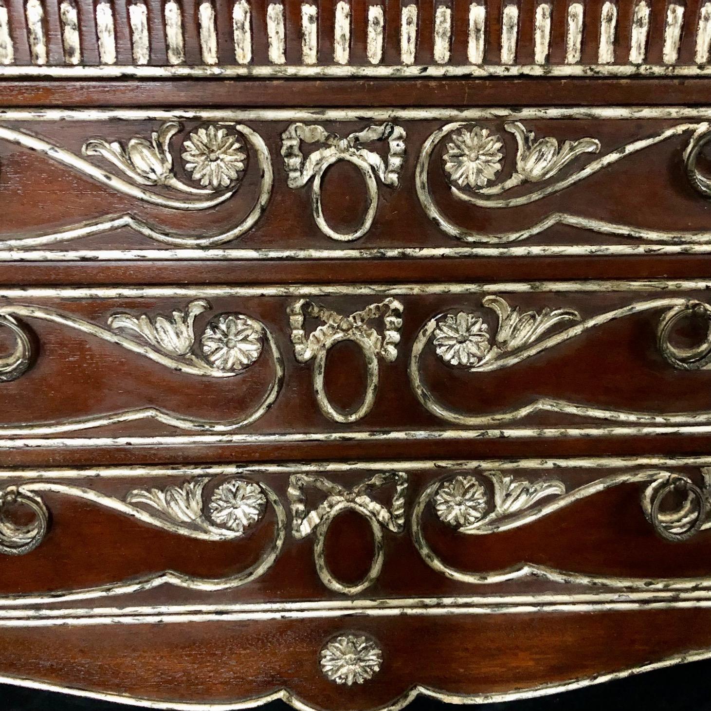 Mid-20th Century Pair of Louis XVI Style Chests of Drawers or Commodes For Sale