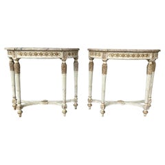 Pair of Louis XVI Style Console Tables