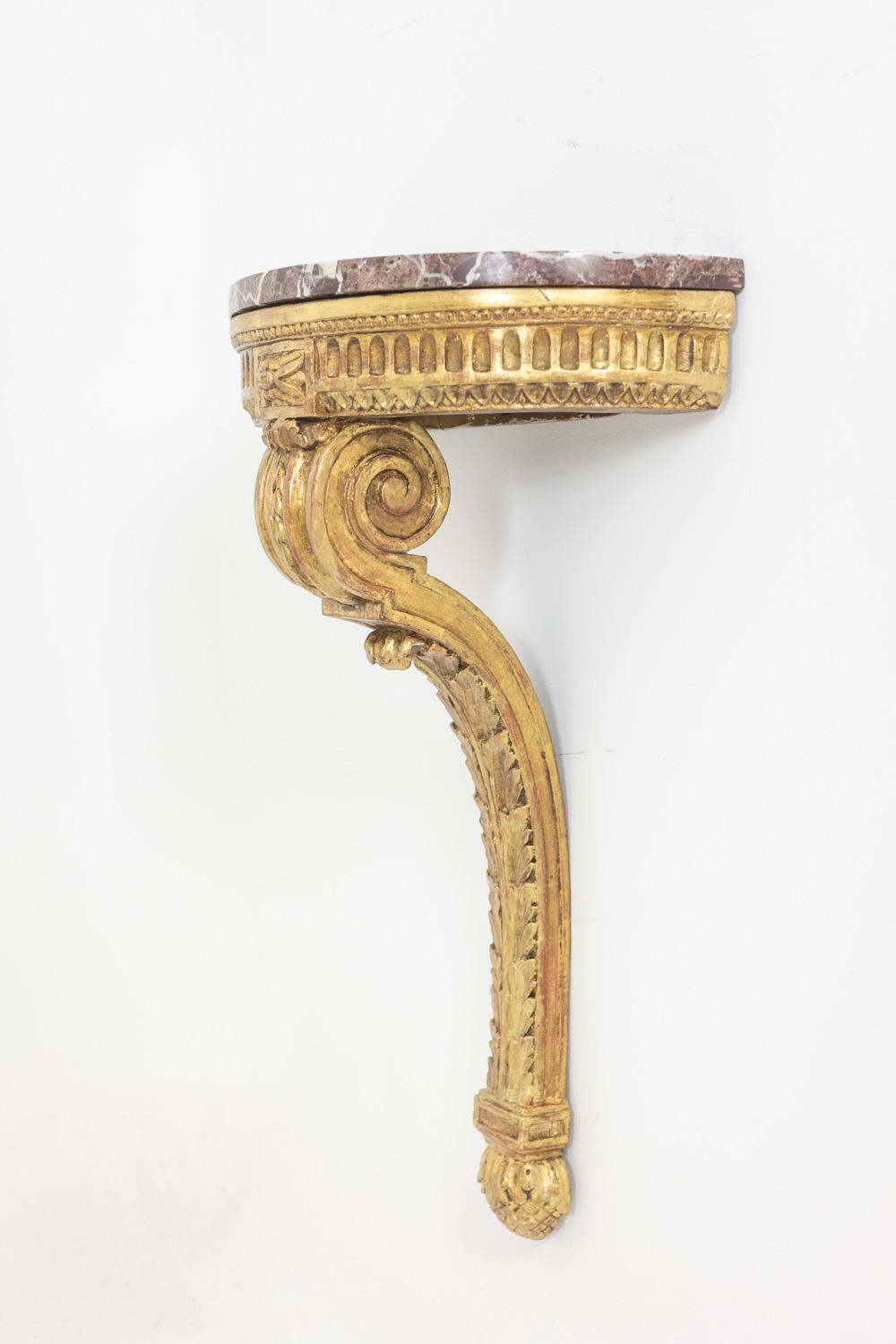 Pair of Louis XVI style consoles from the Napoleon III period. Circa 1880. For Sale 8
