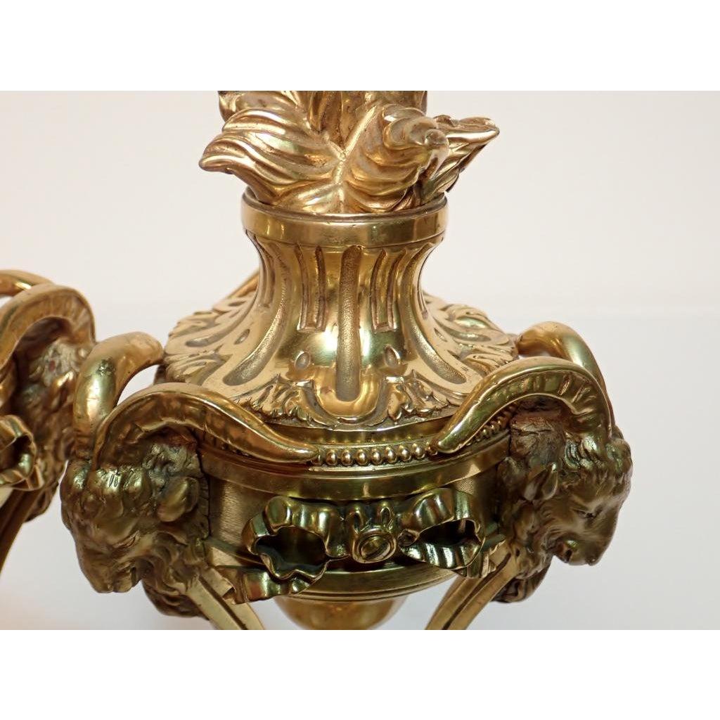 Paar Louis-XVI-Garnituren aus vergoldeter Bronze und Marmor im Zustand „Gut“ im Angebot in Norwood, NJ