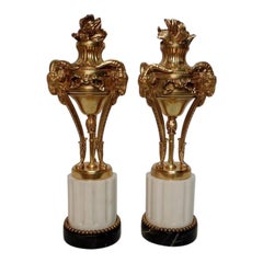 Used Pair of Louis XVI Gilt Bronze Garnitures