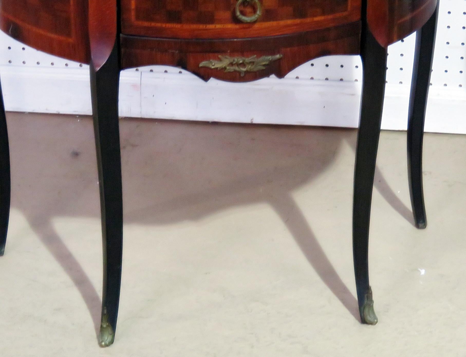 French Pair of Louis XVI Style End Tables