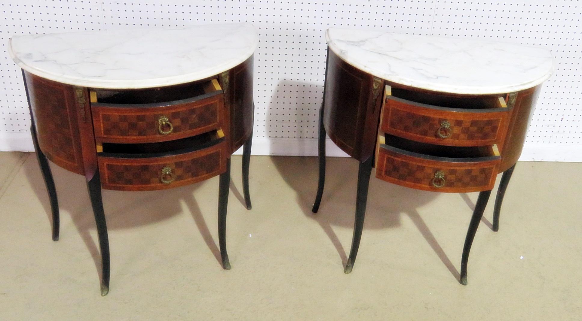 Pair of Louis XVI Style End Tables 2