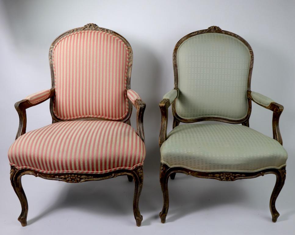 Pair of Louis XVI Style Fauteuils 6