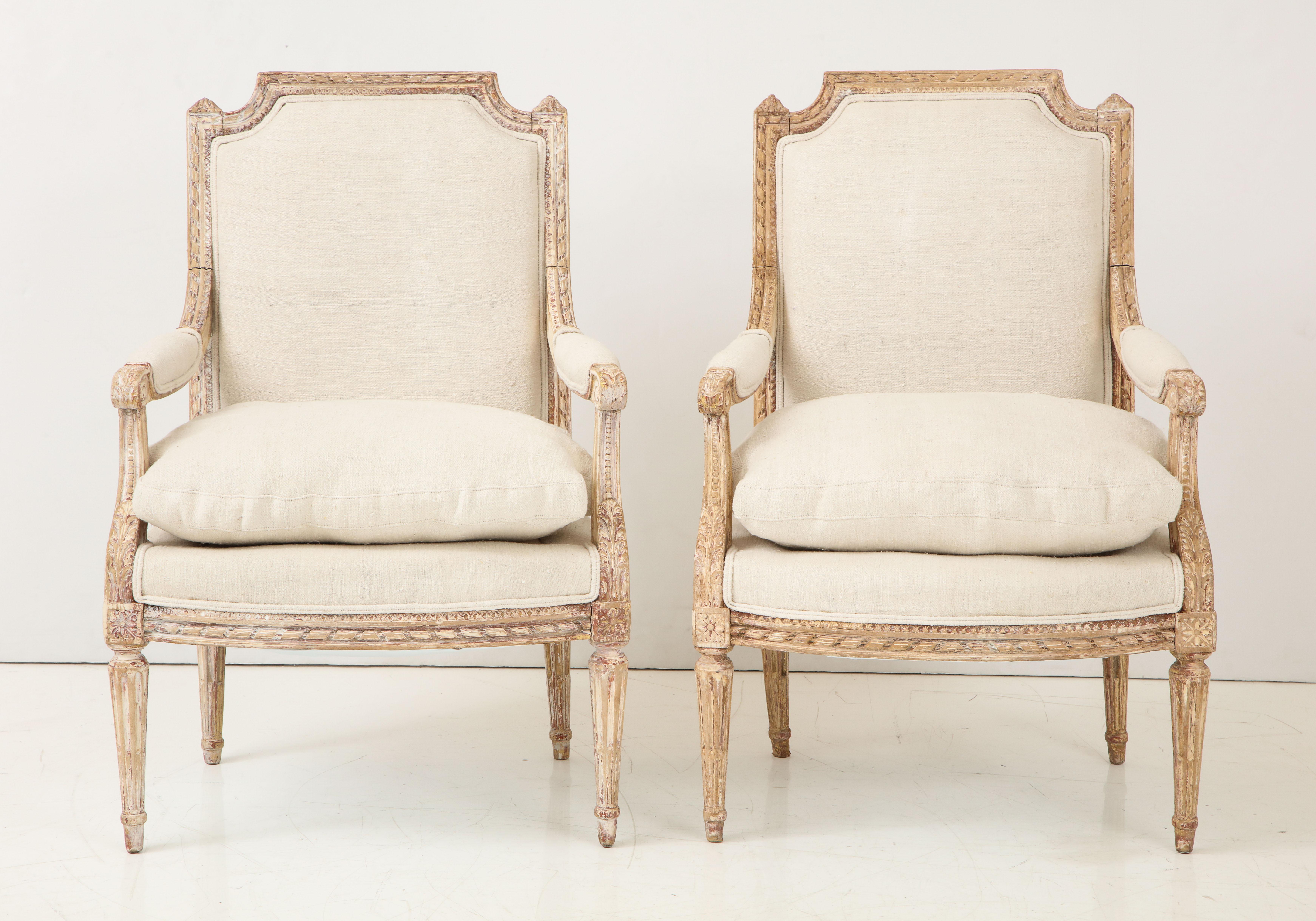 Pair of  Louis XVI Style Fauteuils 14