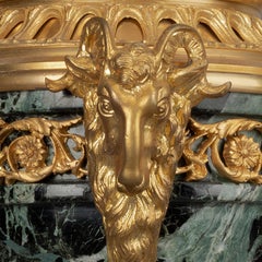 Pair of Louis XVI Style Gilt-Bronze and Marble Cassolettes