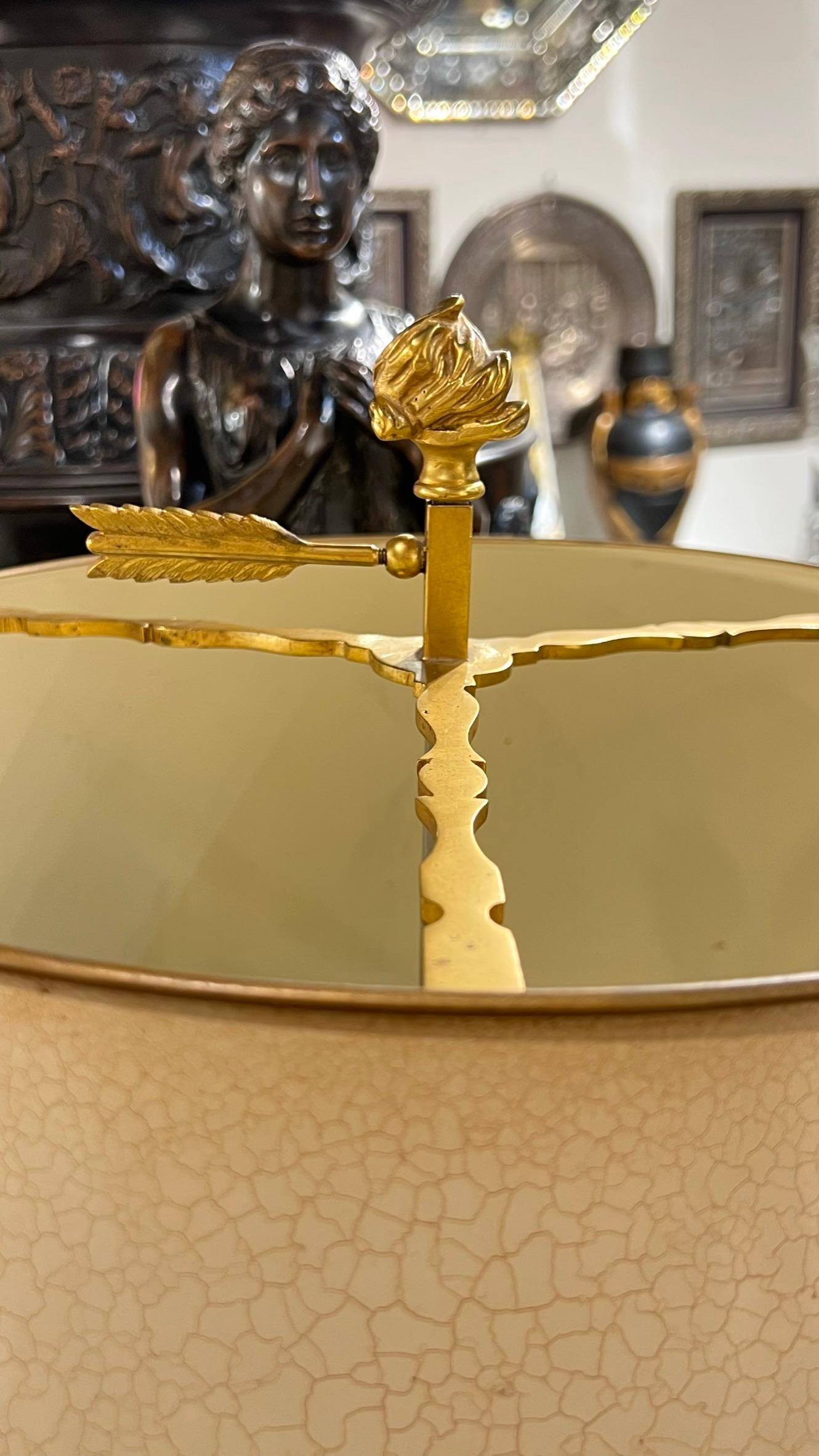 Pair of Louis XVI style  Gilt Bronze Bouillotte Lamps For Sale 4