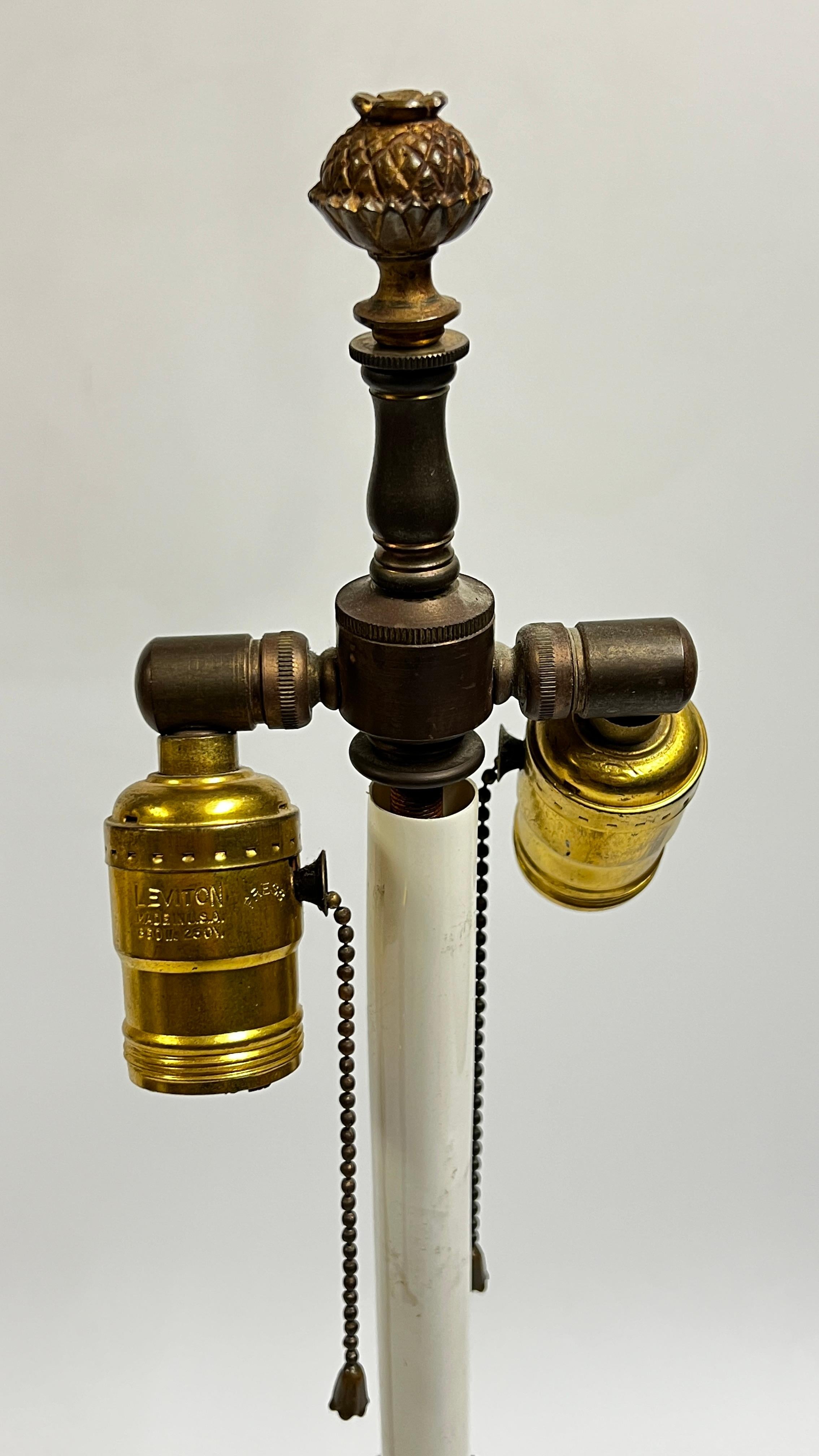 Pair of Louis XVI Style Gilt Bronze Candlestick Lamps 1