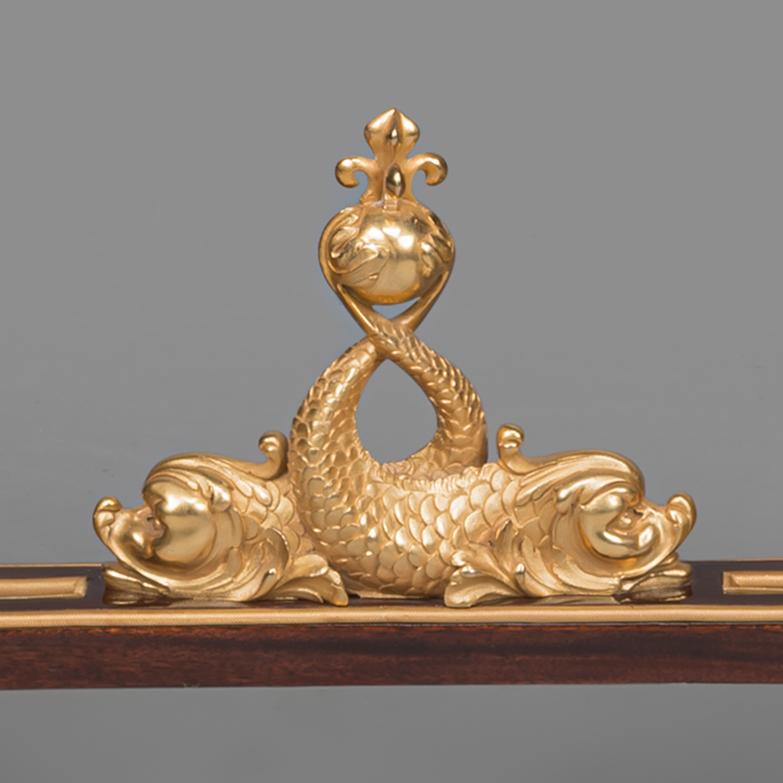 Français Paire de tables de Vitrine de Style Louis XVI montées sur Bronze Doré en vente
