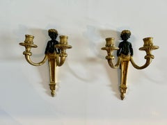 Pair of Louis XVI Style Gilt Bronze Sconces After Pierre Gouthière (1732 - 1813)