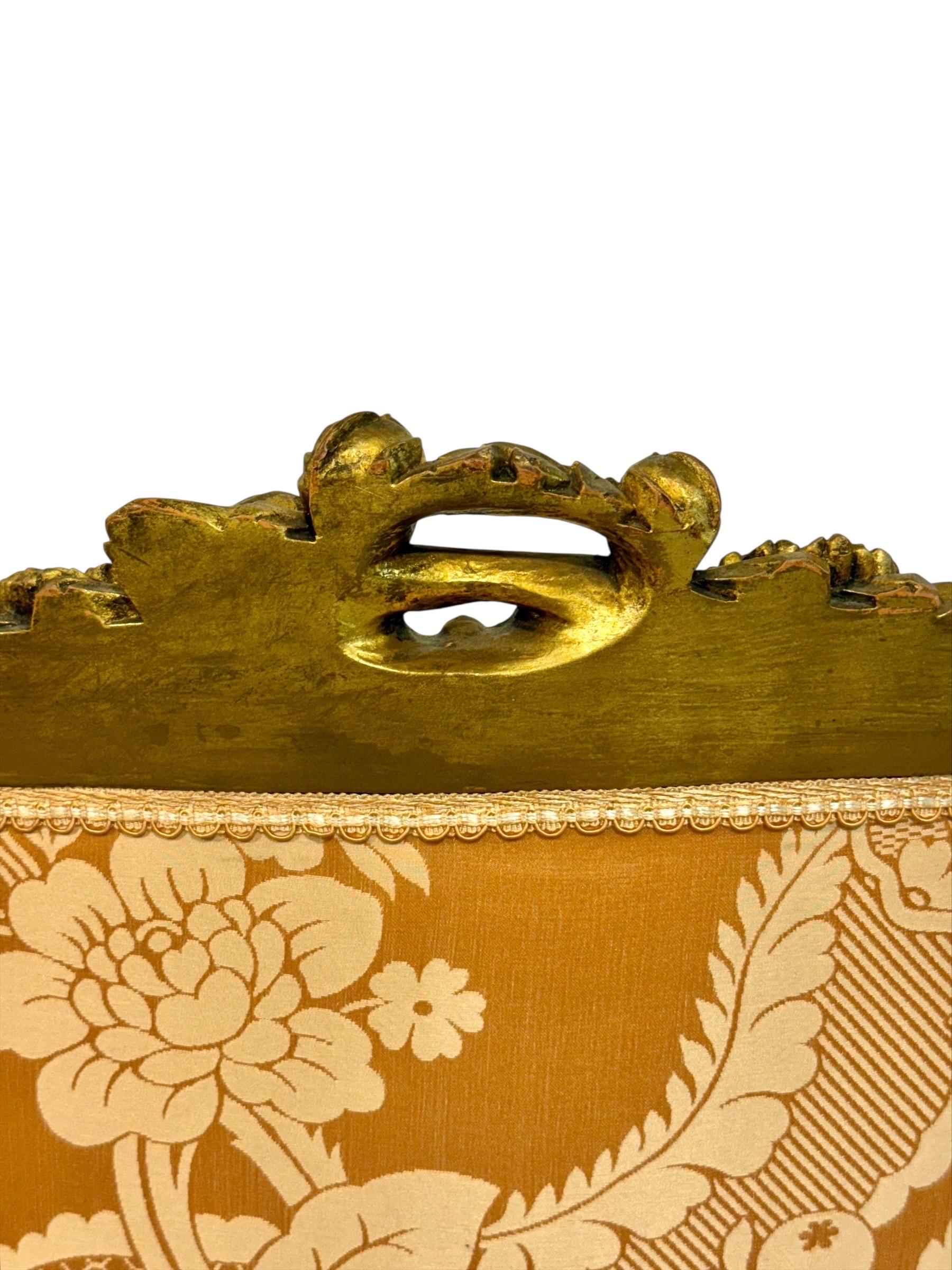 Paar Bergères aus Giltholz im Louis-XVI-Stil, Ende 19. Jahrhundert im Angebot 7