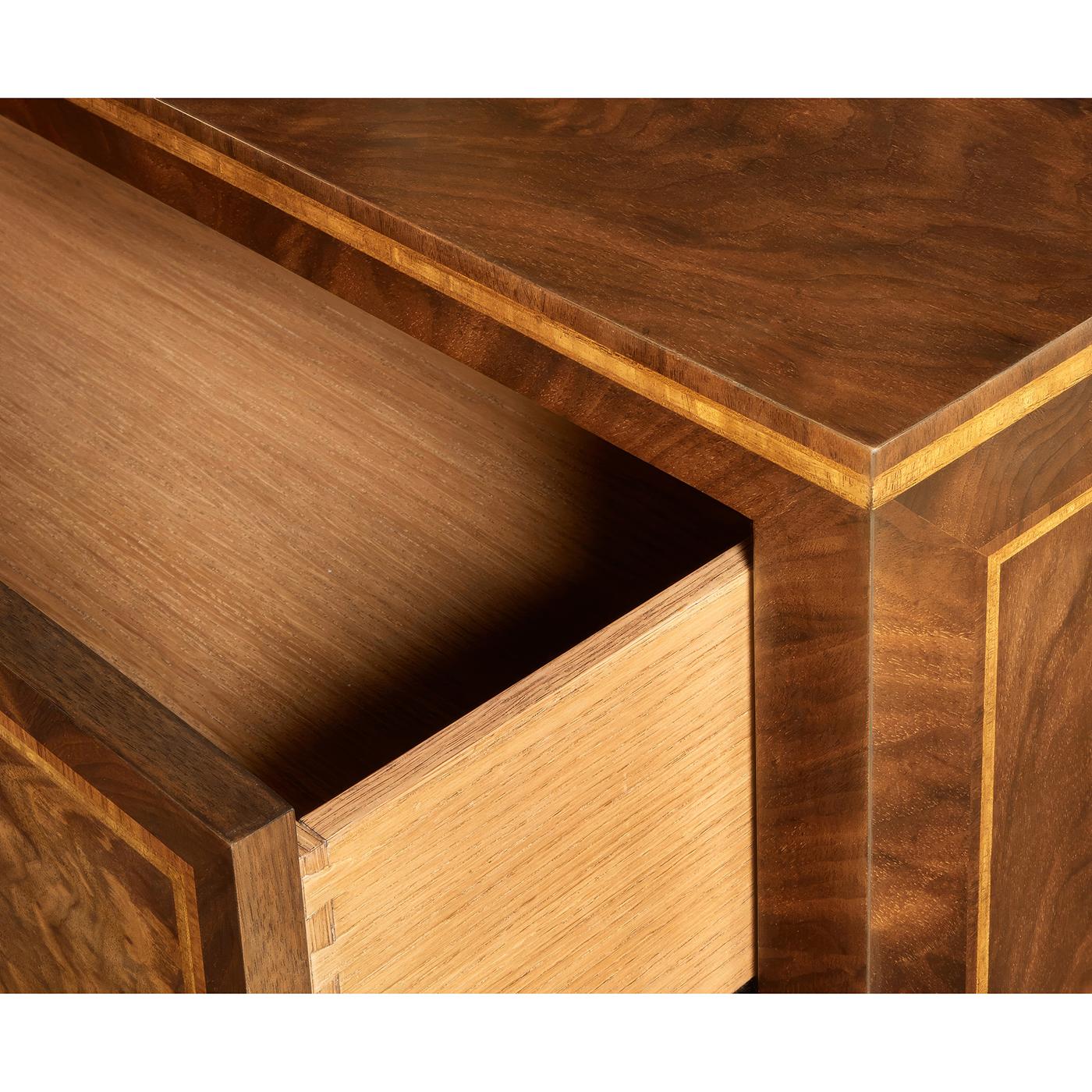 Pair of Louis XVI Style Inlaid Bedside Chests For Sale 2