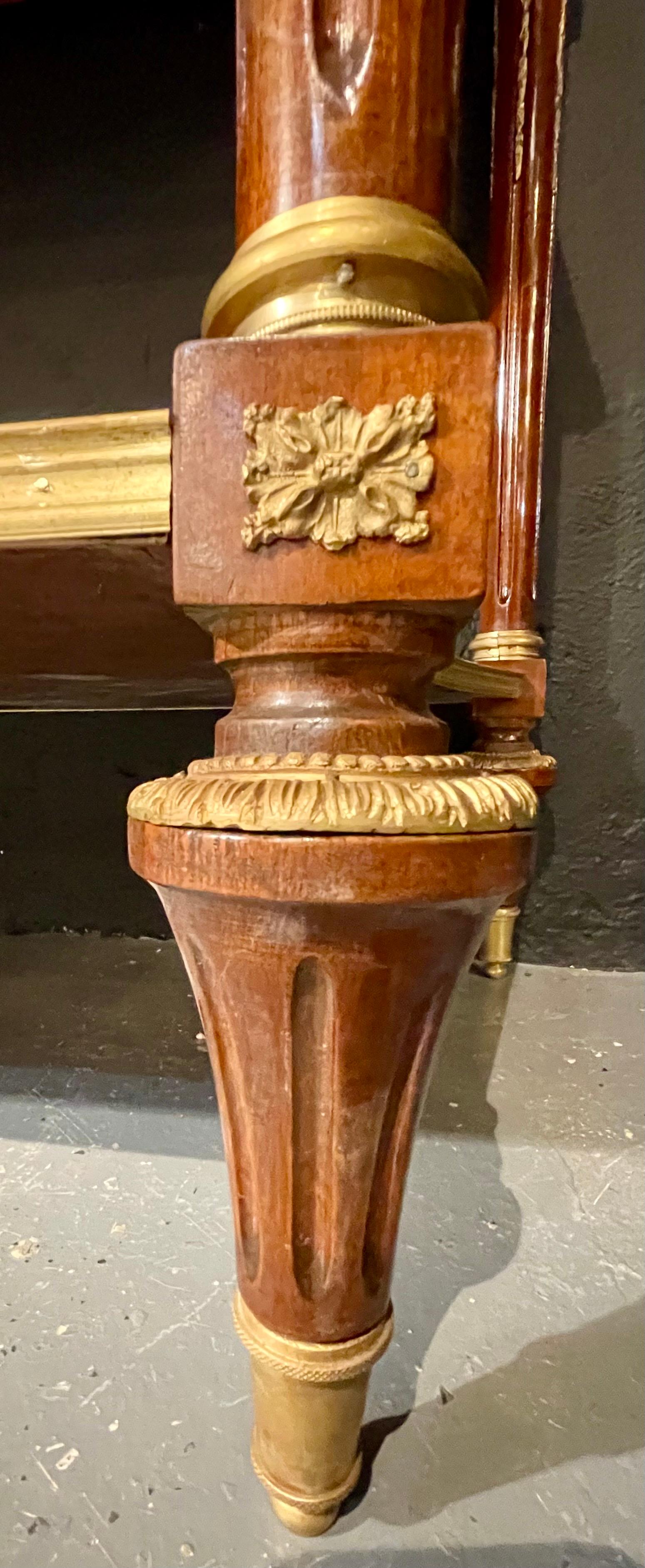 Pair of Louis XVI Style Marble Top Consoles / Sideboards in the Jansen Manner 13