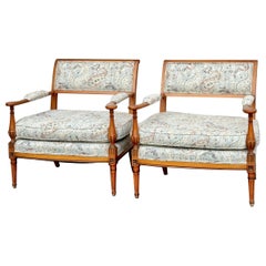 Pareja de sillones marqueses estilo Luis XVI