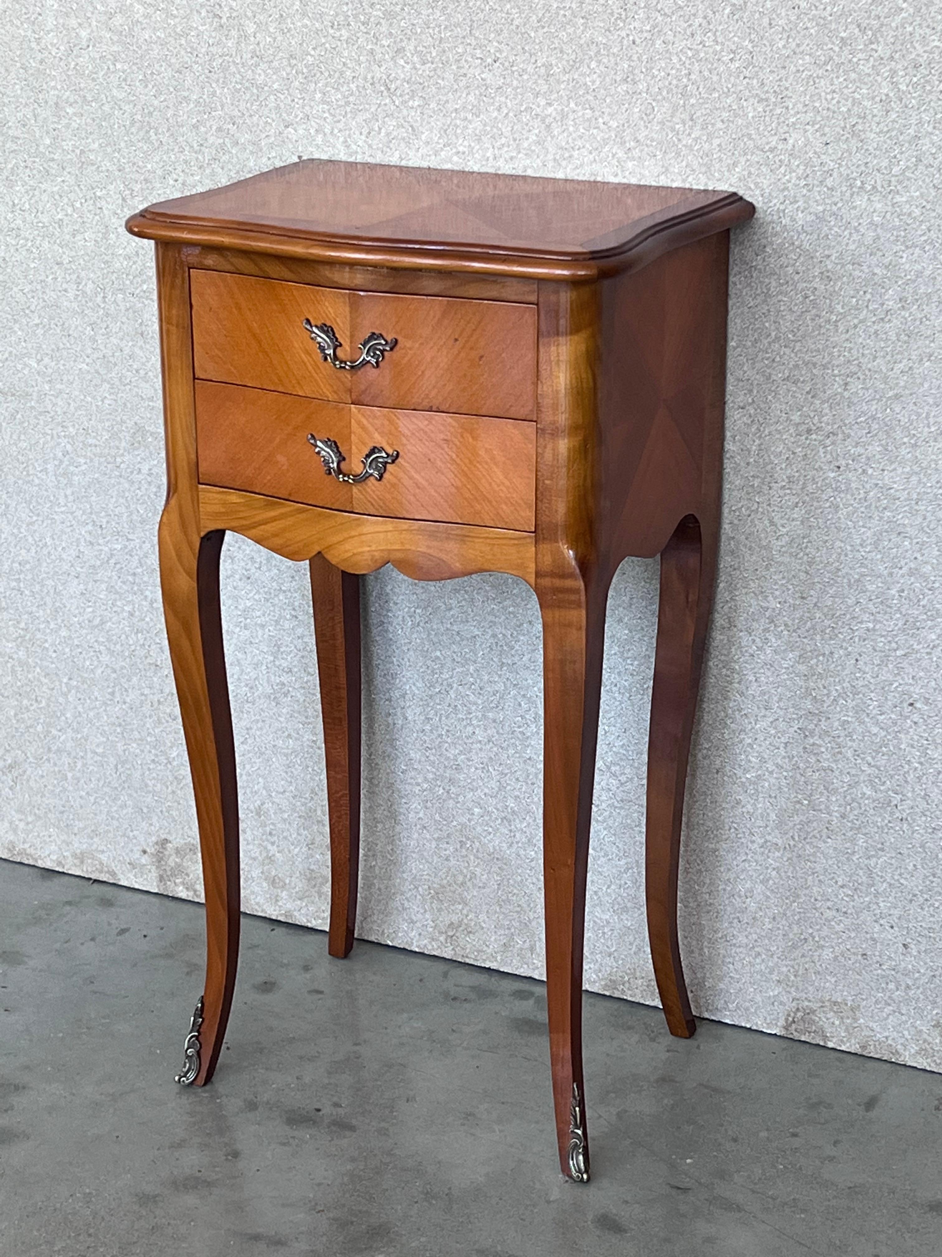 Antique Country French nightstands are the ideal combination of size, form and function, making it perfect for a bedside companion, a little storage in the office, or in the family room for magazines, remotes, and a lamp! handcrafted from solid