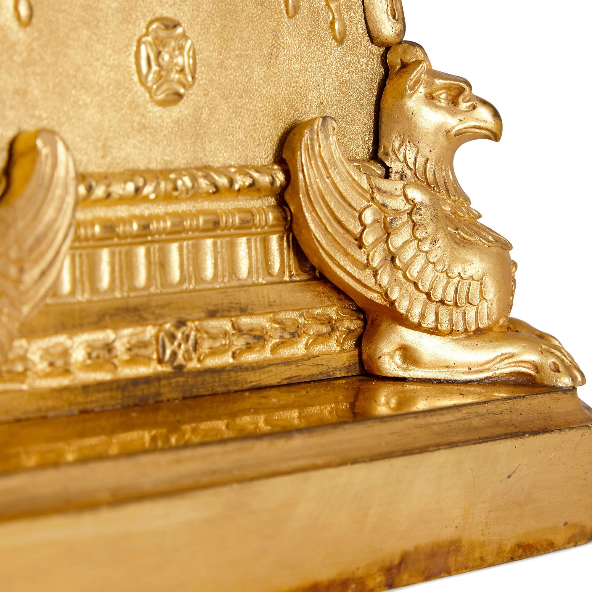 Paar Goldbronze-Kandelaber im Louis-XVI.-Stil von Susse Frères im Zustand „Gut“ im Angebot in London, GB
