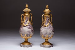 Pair of Louis XVI Style Ormolu Vases