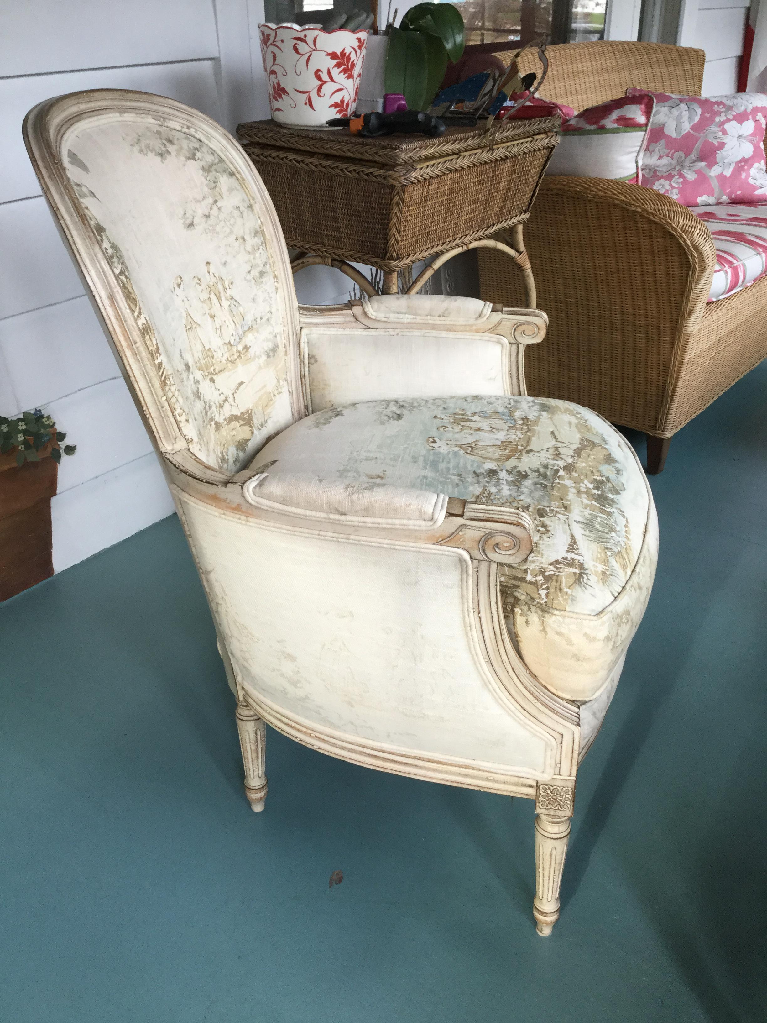 Pair of Louis XVI Style Painted Chairs 2