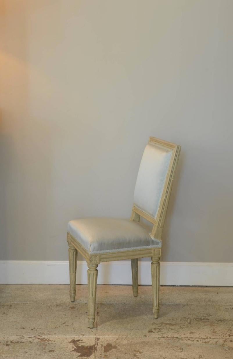 Art Deco Pair of Louis XVI Style Side Chairs by Armand-Albert Rateau For Sale