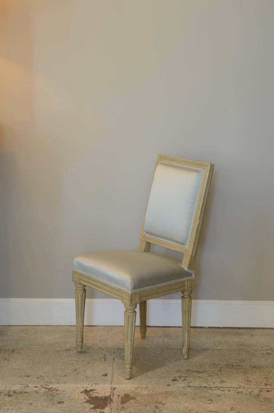 Art Deco Pair of Louis XVI Style Side Chairs by Armand-Albert Rateau For Sale