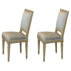 Antique Pair of Louis XVI Style Side Chairs by Armand-Albert Rateau