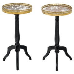 Antique Pair of Louis XVI Style Side Tables