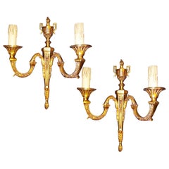 Wall Sconces Louis XVI Style , Early 20th Century , Lot of 2