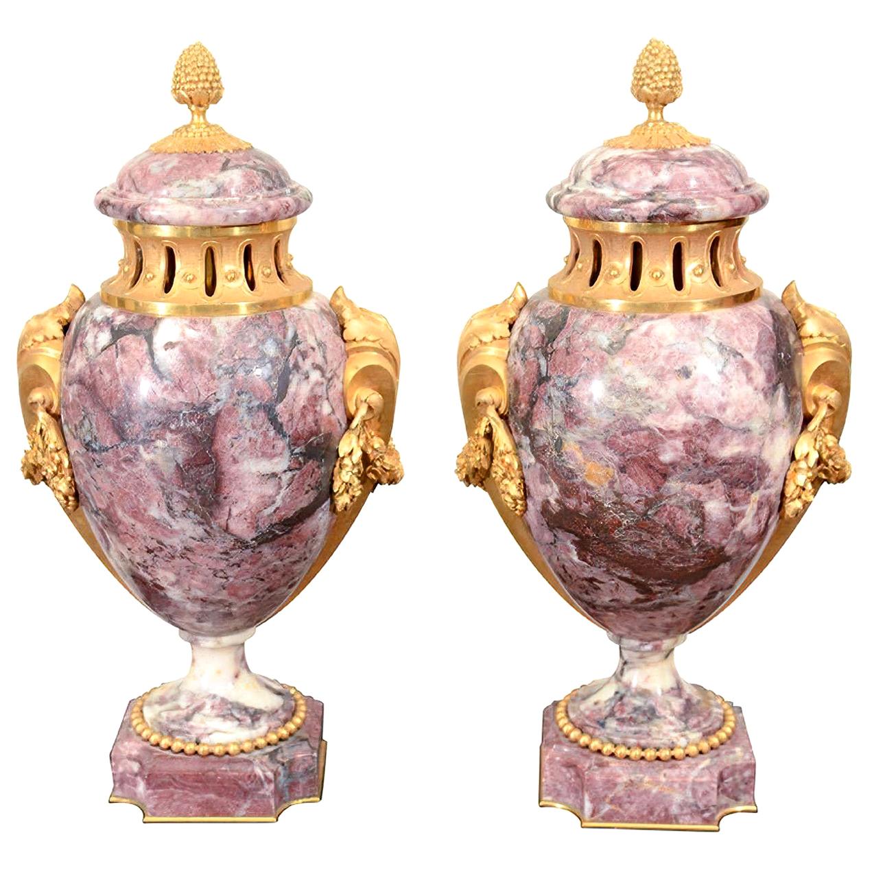 Pair of Louis XVI Style Urns