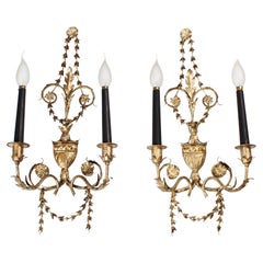 Paar Wandlampen im Louis-XVI-Stil