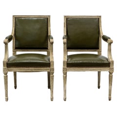 Pair of Louix XVI End Chairs